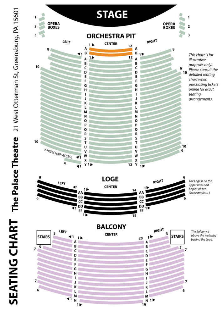 Seating Chart The Palace Theatre